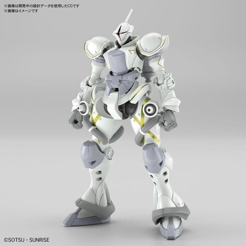 [BANDAI正品]GQuuuuuuX 07 HG 1/144 艾格沙貝專用吉昂（白瓷矛裝備）MS-15/H GYAN-細節圖2