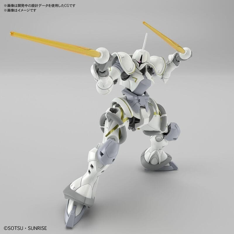 [BANDAI正品]GQuuuuuuX 07 HG 1/144 艾格沙貝專用吉昂（白瓷矛裝備）MS-15/H GYAN-細節圖5