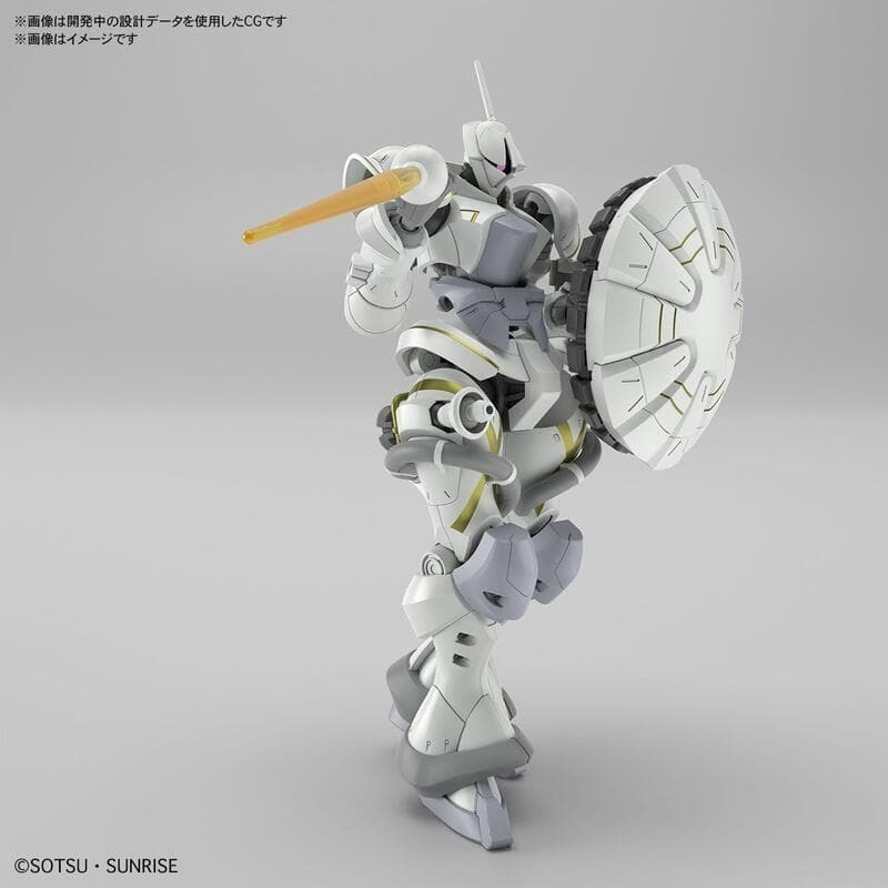 [BANDAI正品]GQuuuuuuX 07 HG 1/144 艾格沙貝專用吉昂（白瓷矛裝備）MS-15/H GYAN-細節圖6