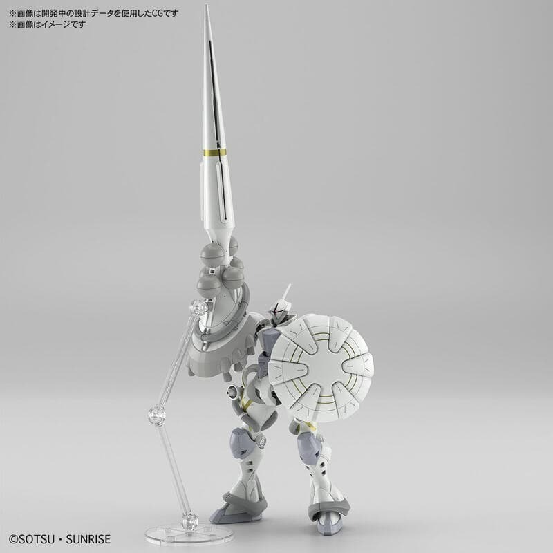 [BANDAI正品]GQuuuuuuX 07 HG 1/144 艾格沙貝專用吉昂（白瓷矛裝備）MS-15/H GYAN-細節圖8