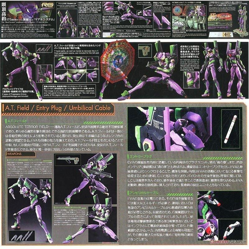 [BANDAI正品] RG EVA 01 新世紀福音戰士 泛用人型決戰兵器 人造人 初號機 標準版-細節圖9