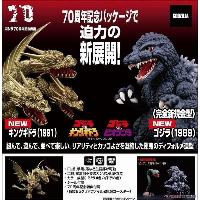 *特價*FUJIMI 富士美 代理版 No.401 (特典版) 王者基多拉 (1991) 70週年記念 組裝模型-細節圖8