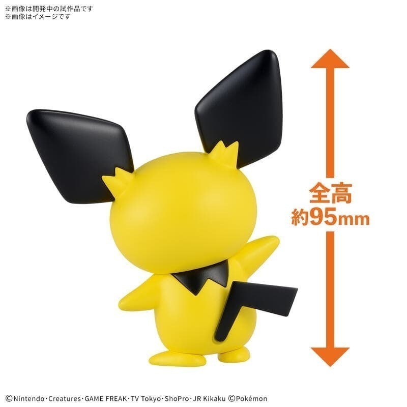 [BANDAI正品有銀標紙證] 寶可夢 快組版 24 皮丘 神奇寶貝 POKEPLA收藏集 模型收藏-細節圖3