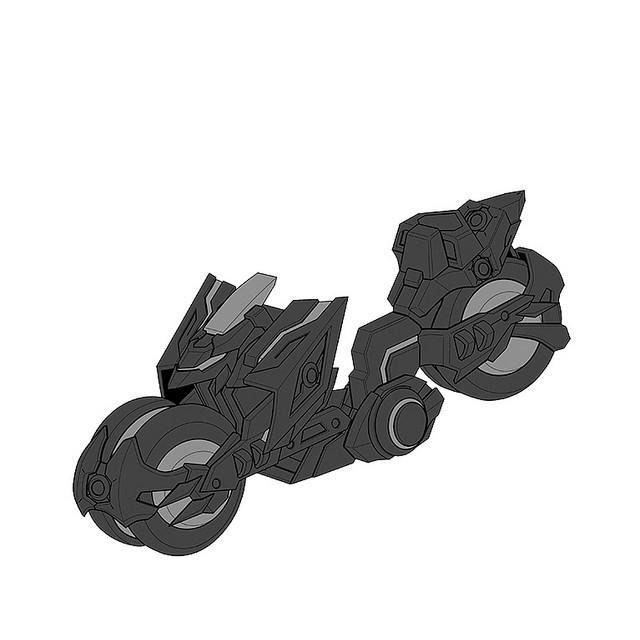 [BANDAI正品]SD鋼彈 三國創傑傳 12 三重摩托車 三重機車(含四色貼紙)-細節圖8