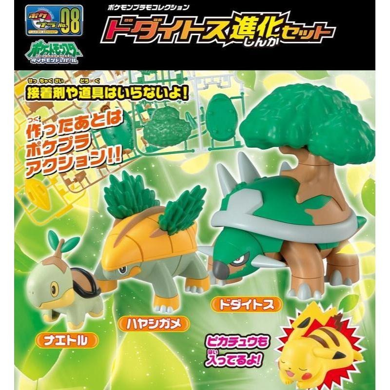 [BANDAI正品有銀標紙證] 寶可夢 08 草苗龜 樹林龜 土台龜進化套組 神奇寶貝 POKEPLA收藏集 模型收藏-細節圖7