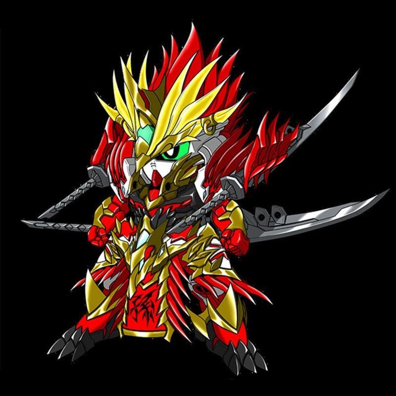 [BANDAI正品]SD鋼彈 三國創傑傳 11 孫權 異端鋼彈 紅異端鋼彈-細節圖5