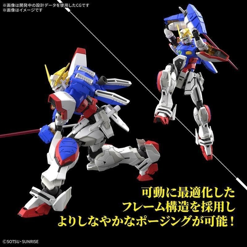 [BANDAI正品]1/144 RG 42 閃光鋼彈 機動武鬥傳G鋼彈 組裝模型-細節圖7