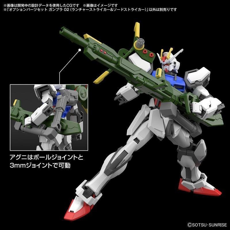 [BANDAI正品]HG 1/144 配件套組 02 鋼彈模型 SEED 重砲型攻擊裝備＆巨劍型攻擊裝備-細節圖4