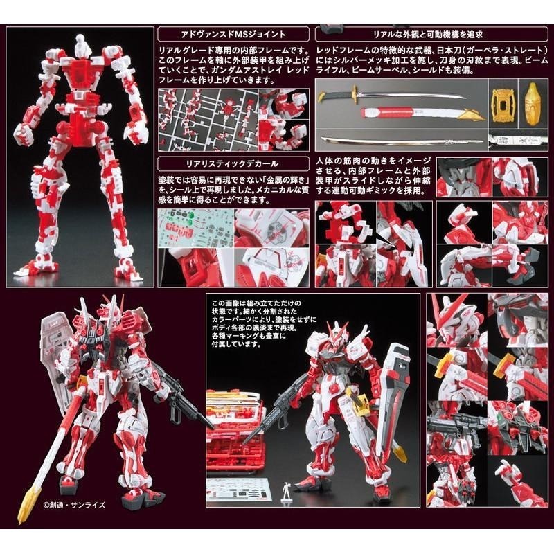[BANDAI正品] 1/144 RG 19 紅異端 紅色異端鋼彈 ASTRAY RED FRAME-細節圖8