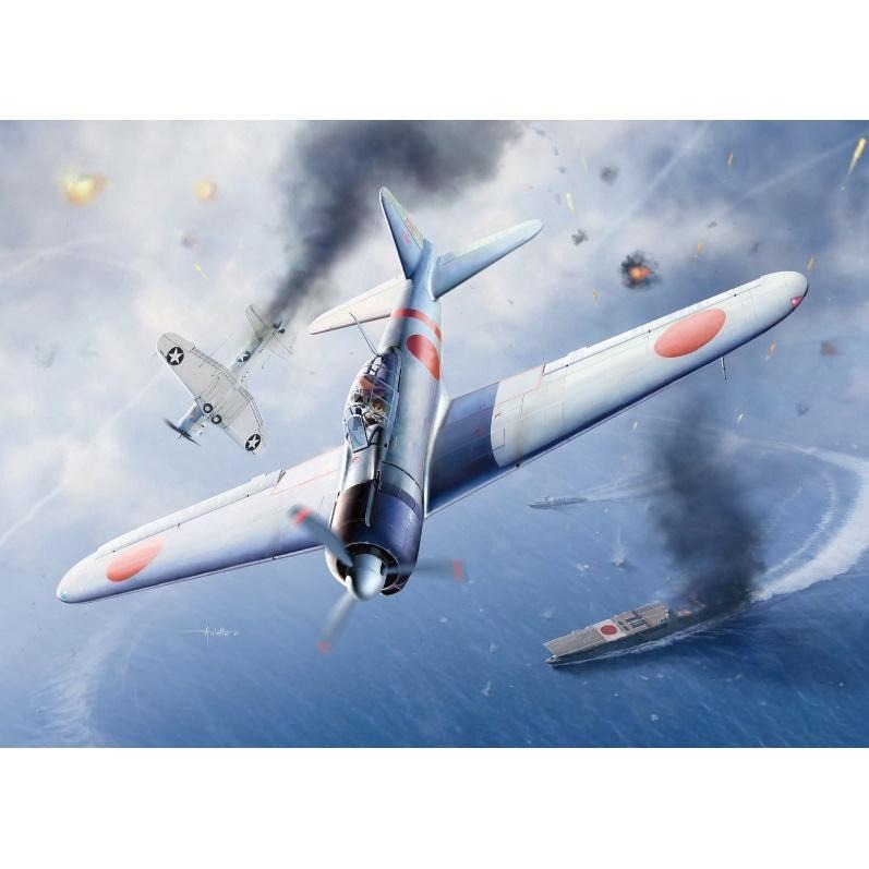 ACADEMY 愛德美 1/48 A6M2b Zero Fighter Model 21 零式戰鬥機 21型 米德沃之戰-細節圖9