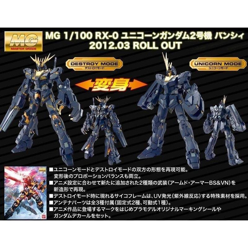 [BANDAI正品] MG 1/100 獨角獸2號機 報喪女妖 RX-0 UNICORN GUNDAM 02-細節圖7
