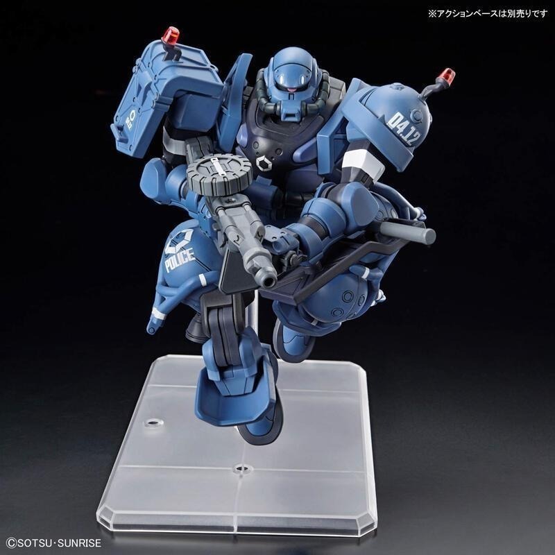 [BANDAI正品]GQuuuuuuX 02 HG 1/144 軍警薩克 POLICE ZAKU 機動戰士鋼彈-細節圖7