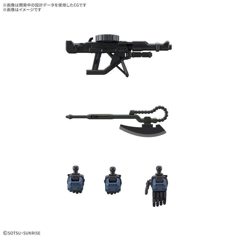 [BANDAI正品]GQuuuuuuX 02 HG 1/144 軍警薩克 POLICE ZAKU 機動戰士鋼彈-細節圖9