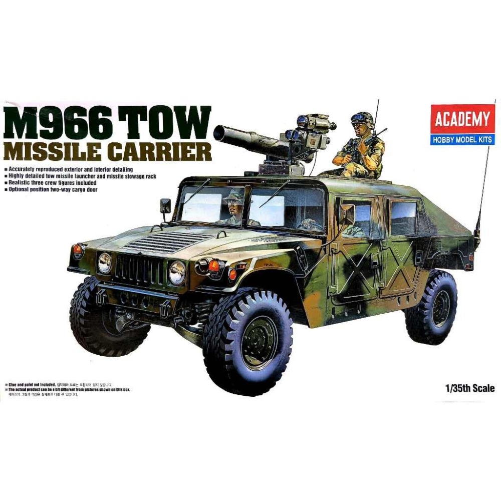 ACADEMY 愛德美1/35 美國陸軍M966 TOW 反坦克飛彈悍馬車- 遙控模型格納庫- iOPEN Mall