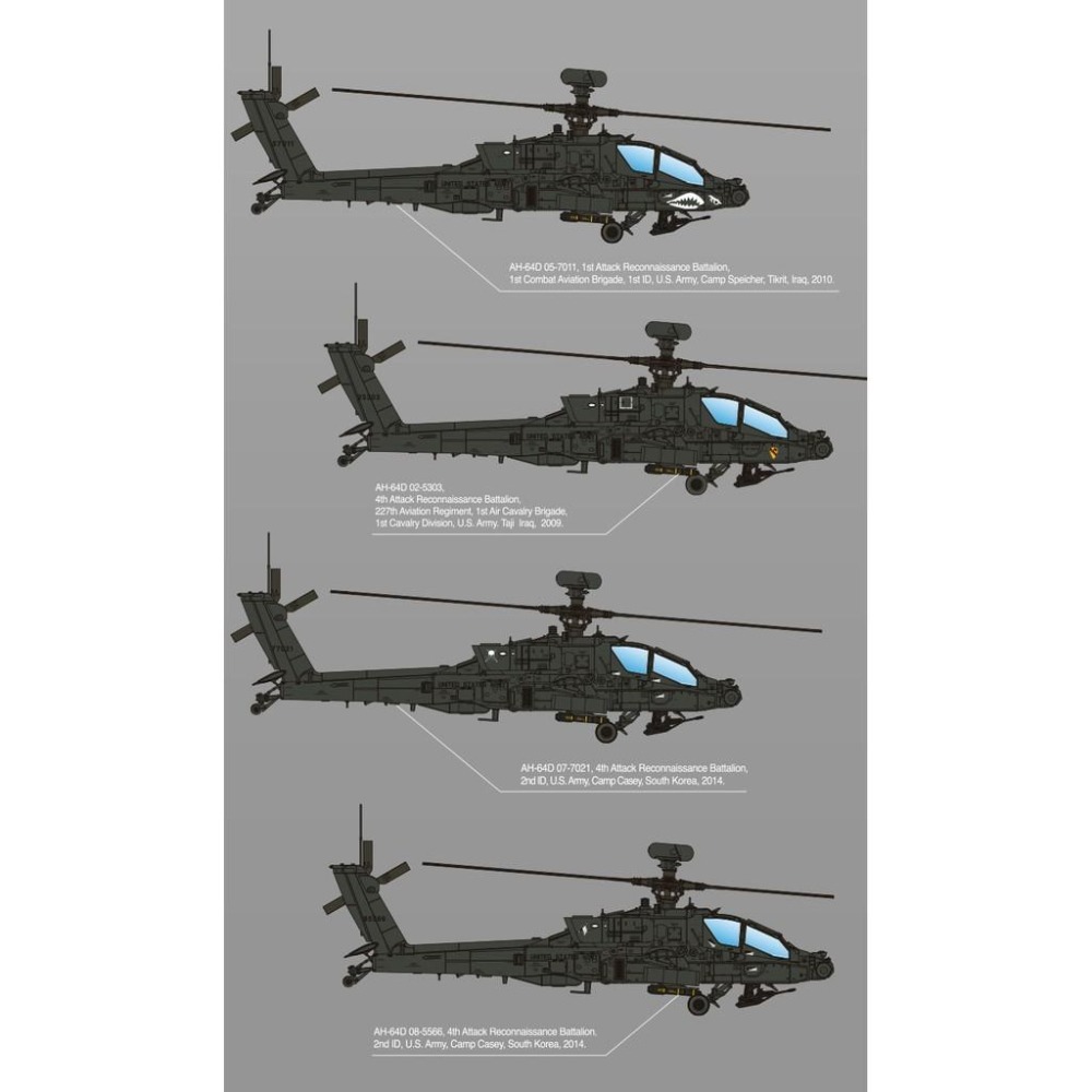 ACADEMY 愛德美 1/72 U.S. AH-64D 阿帕契直升機 Block II Late Version-細節圖9
