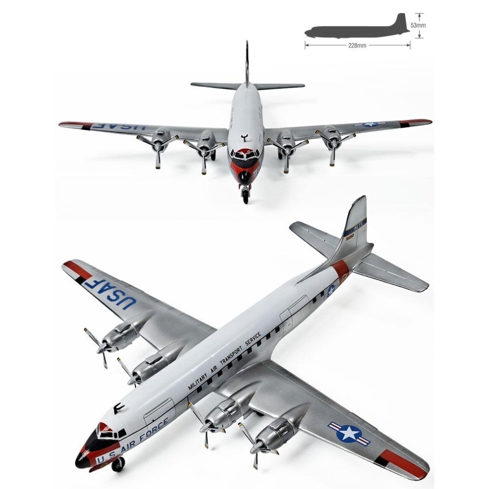 ACADEMY 愛德美 1/144 USAF C-118 舉重霸王 Liftmaster 商用客機／運輸機-細節圖8