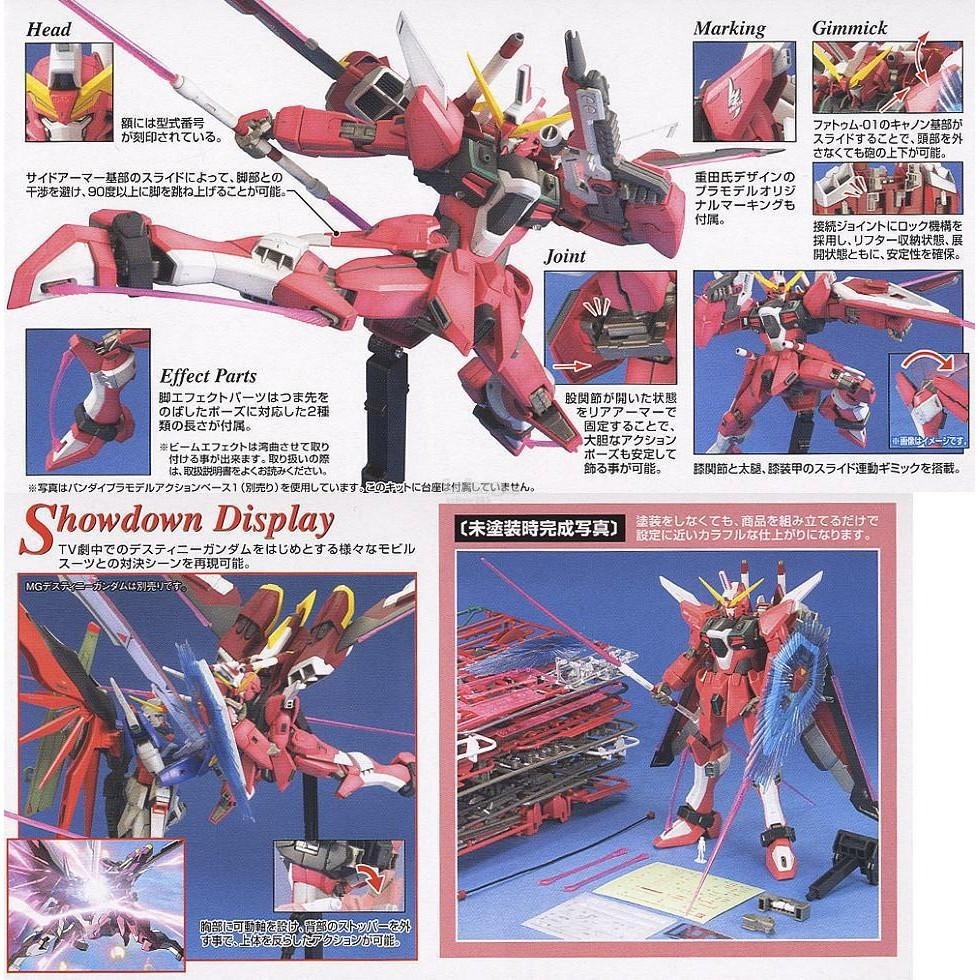 [BANDAI正品] MG 1/100 SEED 無限正義鋼彈 Infinite Justice Gundam-細節圖9