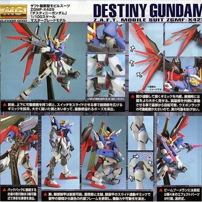 [BANDAI正品] MG 1/100 SEED ZGMF-X42S 命運鋼彈 DESTINY GUNDAM 附支架-細節圖6