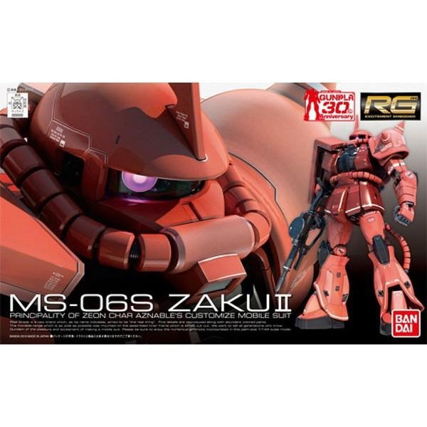 [BANDAI正品] 1/144 RG 02 夏亞專用 紅薩克II MS-06S ZAKU II-細節圖9