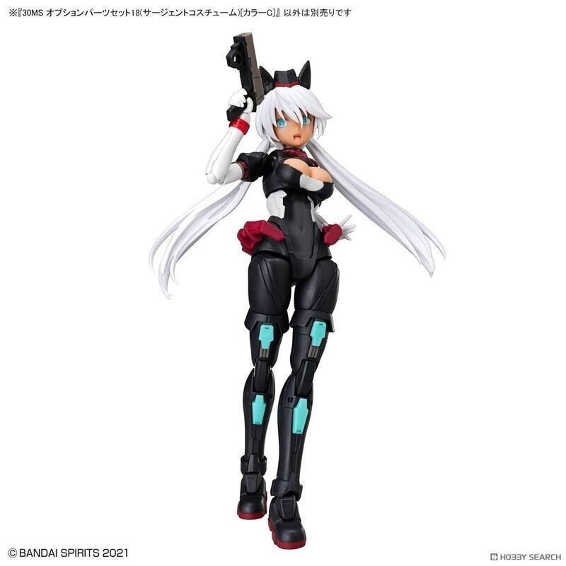 [BANDAI正品]30MS OP-18 配件套組18 (警官裝) (士官裝) [顏色C] 組裝少女輕作戰 組裝模型-細節圖5