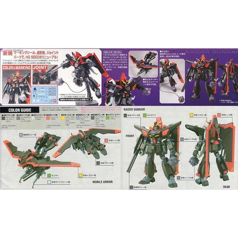 [BANDAI正品] SEED R10 HG 1/144 侵略鋼彈 RAIDER GUNDAM 可變形-細節圖7