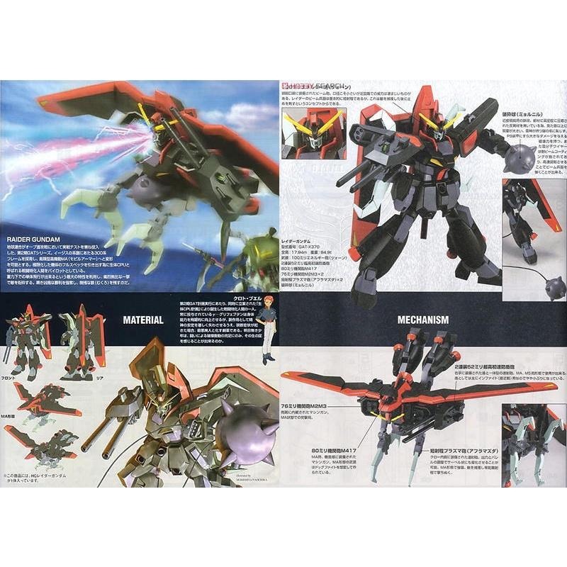 [BANDAI正品] SEED R10 HG 1/144 侵略鋼彈 RAIDER GUNDAM 可變形-細節圖8