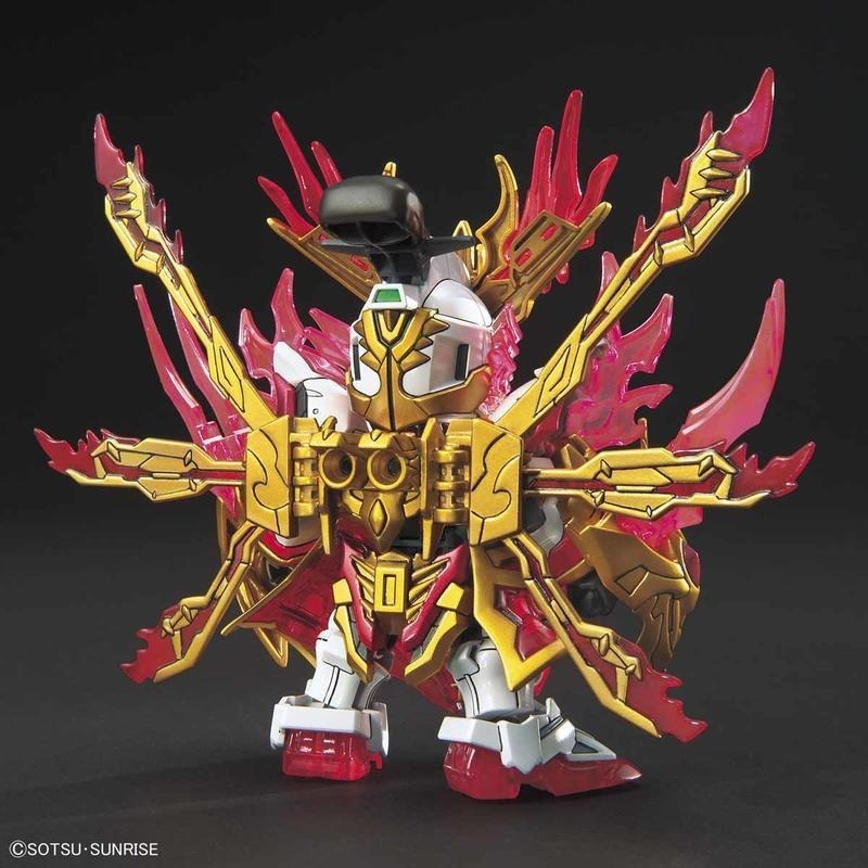 [BANDAI正品]SD鋼彈 三國創傑傳 33 仁王張飛 神鋼彈 炎黃張飛 神威鋼彈-細節圖3