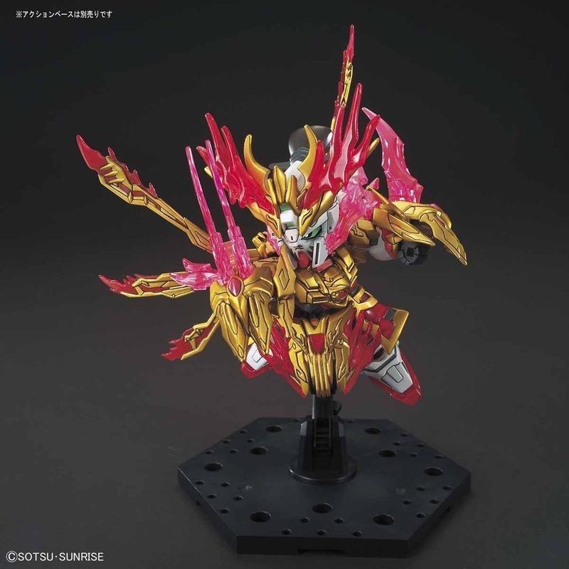 [BANDAI正品]SD鋼彈 三國創傑傳 33 仁王張飛 神鋼彈 炎黃張飛 神威鋼彈-細節圖4