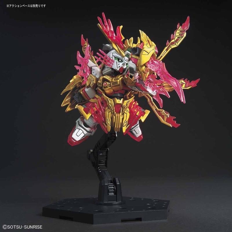 [BANDAI正品]SD鋼彈 三國創傑傳 33 仁王張飛 神鋼彈 炎黃張飛 神威鋼彈-細節圖5