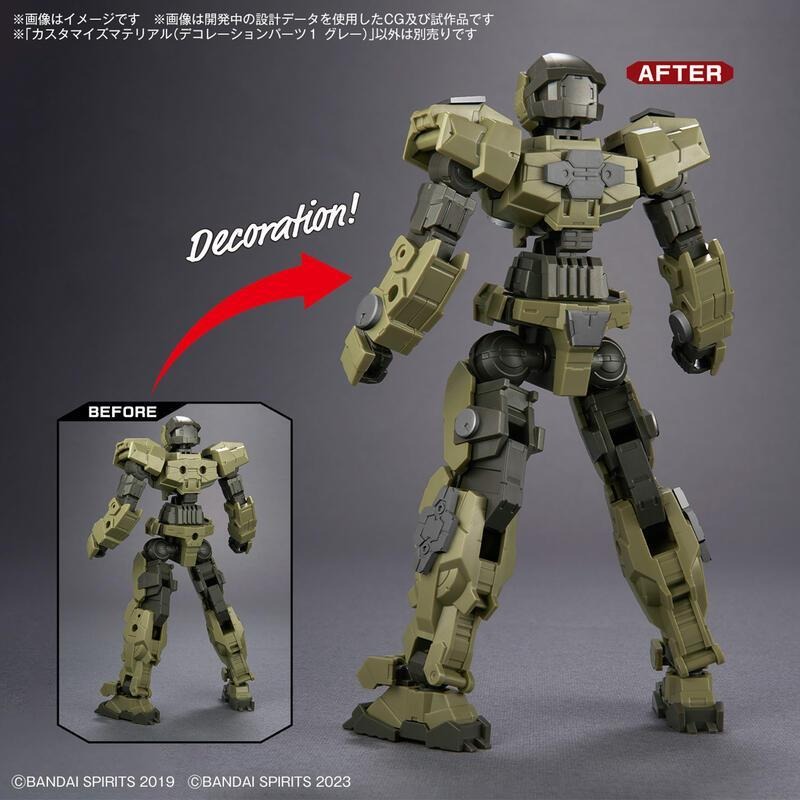 [BANDAI正品]OTHERS系列 改裝用品 09 修飾零件1 灰色-細節圖5