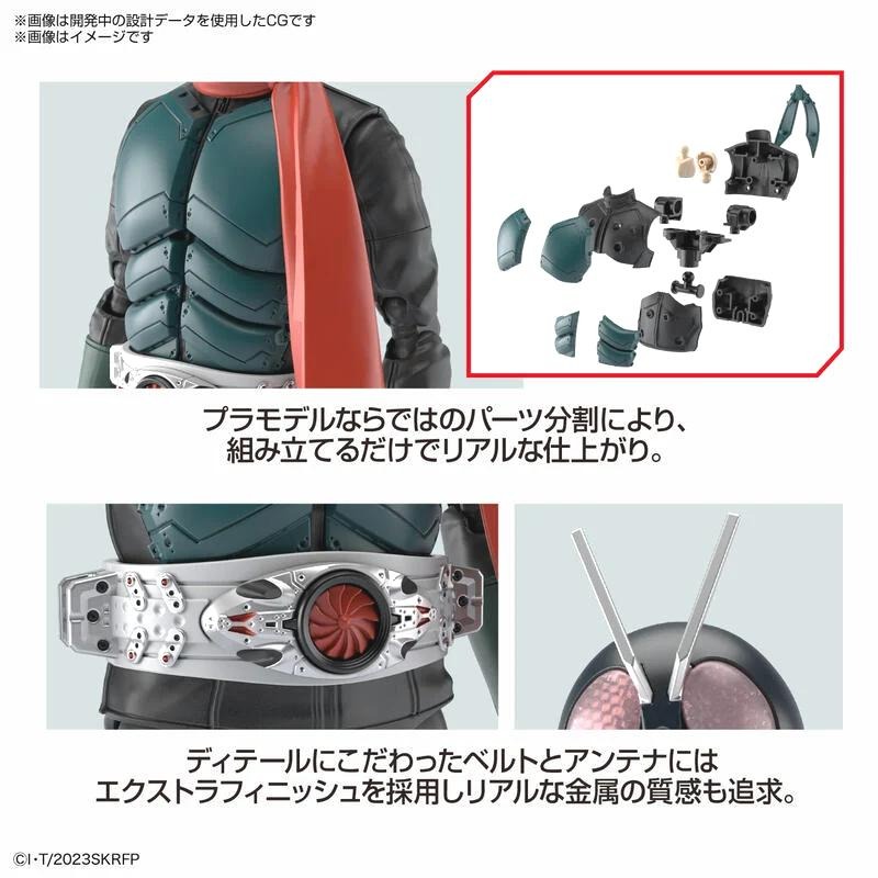 [BANDAI正品]Figure-rise Standard 假面騎士（新．假面騎士）SHIN MASKED RIDER-細節圖7