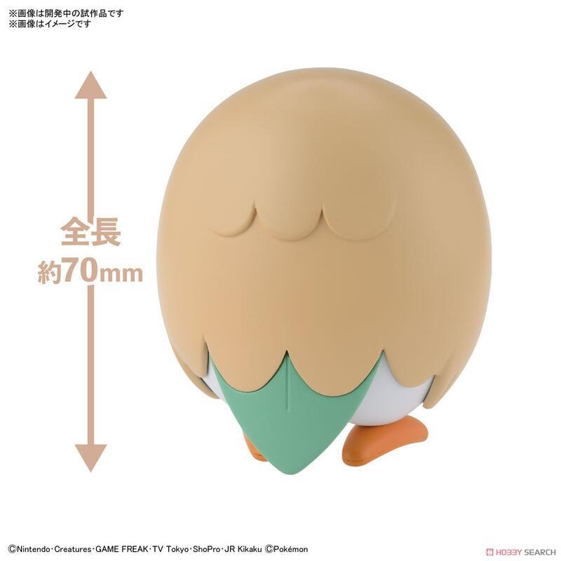[BANDAI正品有銀標紙證] 寶可夢 快組版 10 木木梟 神奇寶貝 POKEPLA收藏集 模型收藏-細節圖3