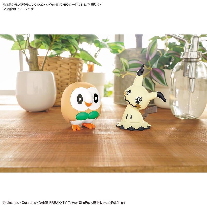 [BANDAI正品有銀標紙證] 寶可夢 快組版 10 木木梟 神奇寶貝 POKEPLA收藏集 模型收藏-細節圖9