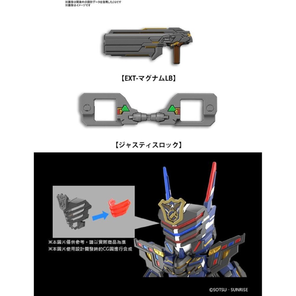 [BANDAI正品]SD鋼彈世界 群英集 03 警官翠綠暴風鋼彈 SDW HEROES-細節圖3