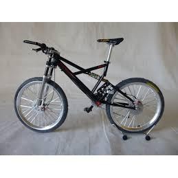 FUJIMI 富士美【絕版品】1/8 MTB PORSCHE BIKE FS 越野登山腳踏車 (前後避震可動)組裝模型-細節圖9