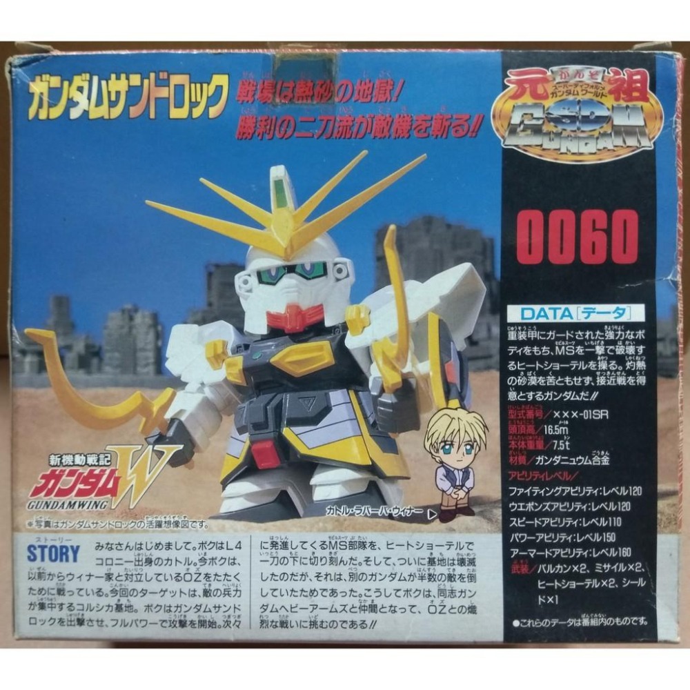 [BANDAI正品]【絶版品】🔺SD BB戰士 元祖 0060 新機動戰記 W 沙漠鋼彈🔺-細節圖2