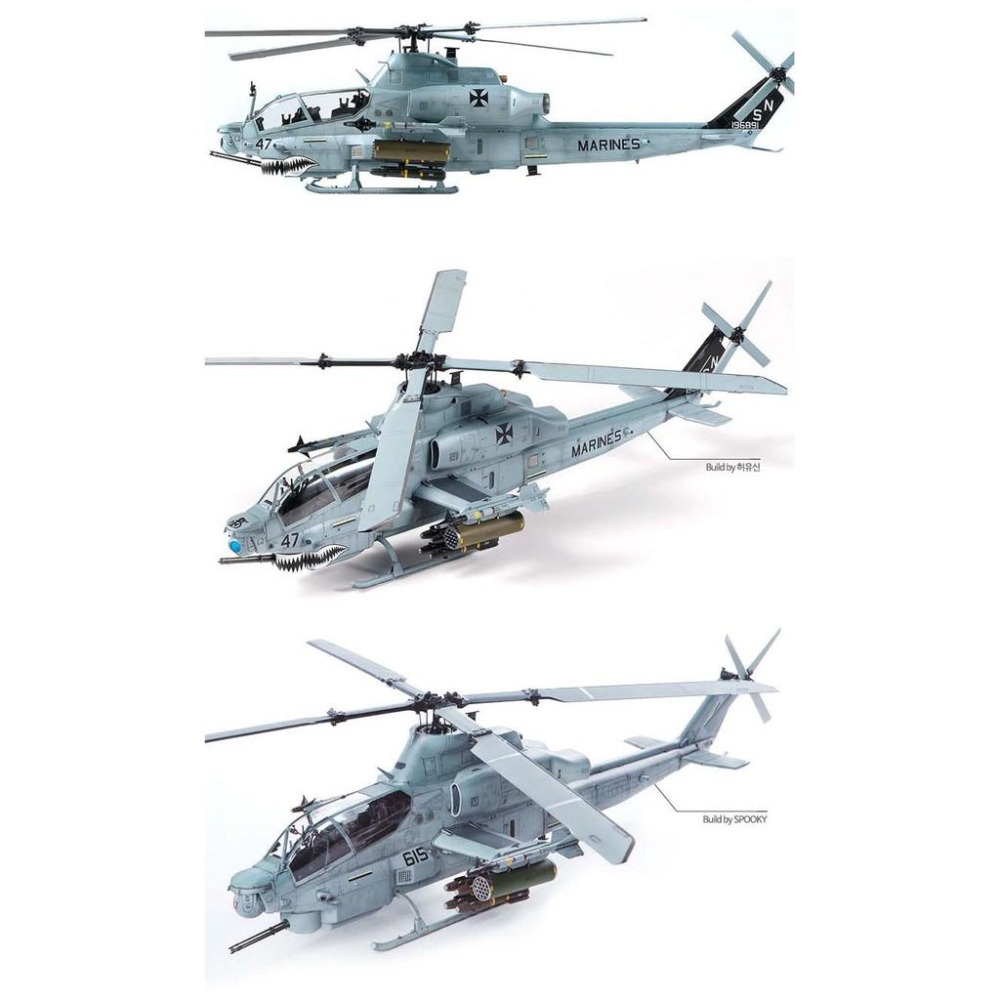 ACADEMY 愛德美 1/35 USMC AH-1Z 美國海軍陸戰隊 眼鏡蛇直升機 Shark Mouth 鯊魚嘴-細節圖2
