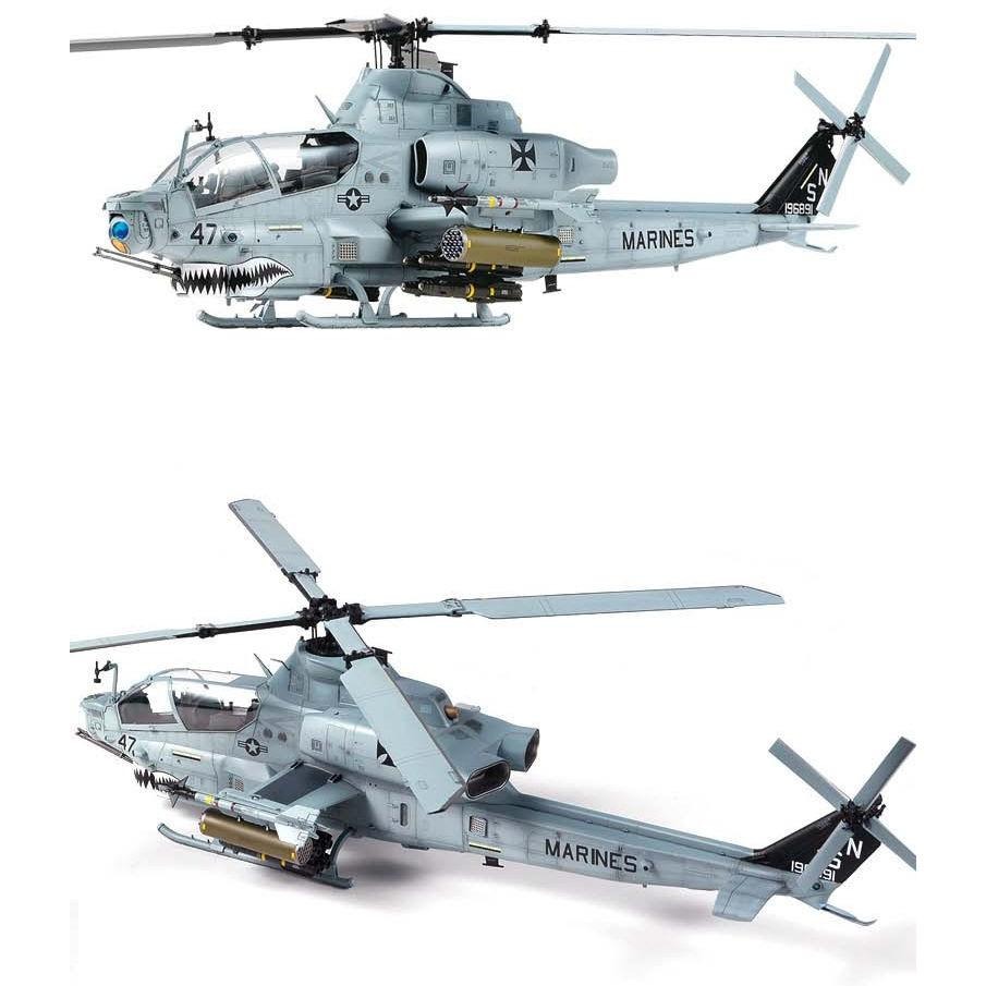 ACADEMY 愛德美 1/35 USMC AH-1Z 美國海軍陸戰隊 眼鏡蛇直升機 Shark Mouth 鯊魚嘴-細節圖5
