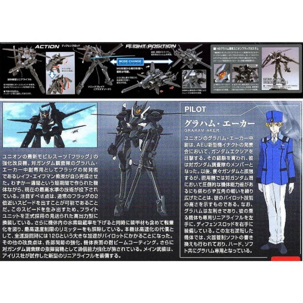 [BANDAI正品]OO鋼彈 00 07 HG 1/144 SVMS-012 葛拉漢專用 聯合旗幟式-細節圖7
