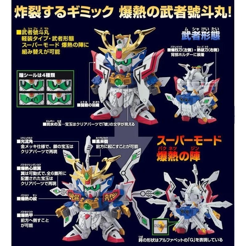 [BANDAI正品] BB戰士 377 號 超機動大將軍篇 武者號斗丸 LEGENDBB LBB-細節圖9
