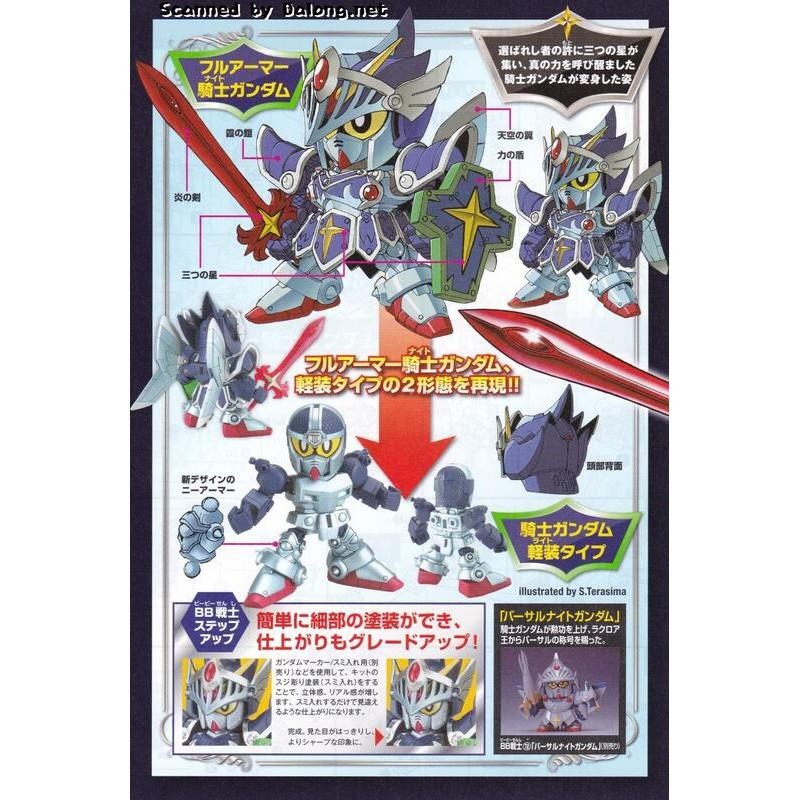 [BANDAI正品] BB戰士 393 號 LEGEND 全裝甲型騎士鋼彈 全武裝騎士鋼彈 三神器式樣-細節圖8