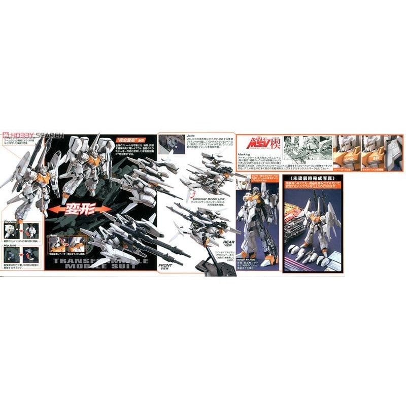 [BANDAI正品] MG 1/100 里澤爾C型 雷比爾將軍號配備機+防禦機 RGZ-95C ReZEL TYPE-C-細節圖10