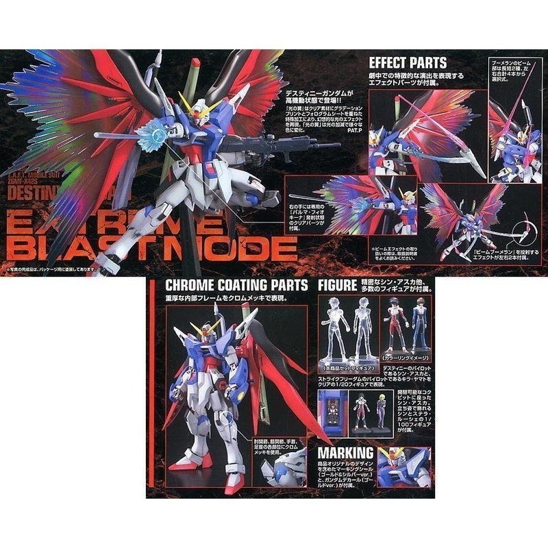 [BANDAI正品] MG 1/100 SEED 命運鋼彈 附光之翼 限定版 DESTINY GUNDAM 光翼特別版-細節圖9