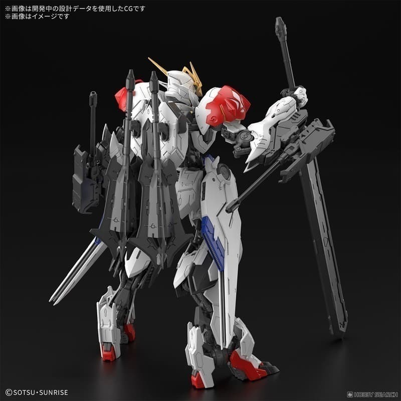 [BANDAI正品] MG 1/100 鐵血的孤兒 IBO 天狼型獵魔鋼彈 BARBATOS LUPUS-細節圖3