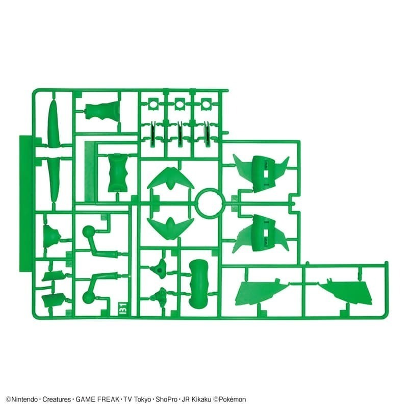 [BANDAI正品有銀標紙證]寶可夢 61 超級烈空座 Pokémon PLAMO 收藏集 神奇寶貝 組裝模型-細節圖8