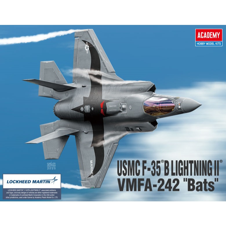 ACADEMY 愛德美 1/72 USMC F-35B LIGHTNING II 閃電II戰鬥機 VMFA-242 蝙蝠-細節圖10