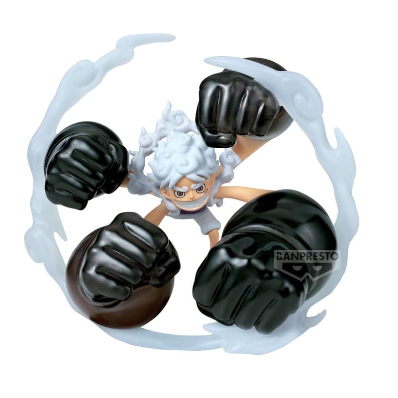 BANPRESTO正版 代理版 景品 航海王 WCF SPECIAL 蒙其.D.魯夫 五檔 伸縮自如的白色橡膠槍亂打-細節圖2
