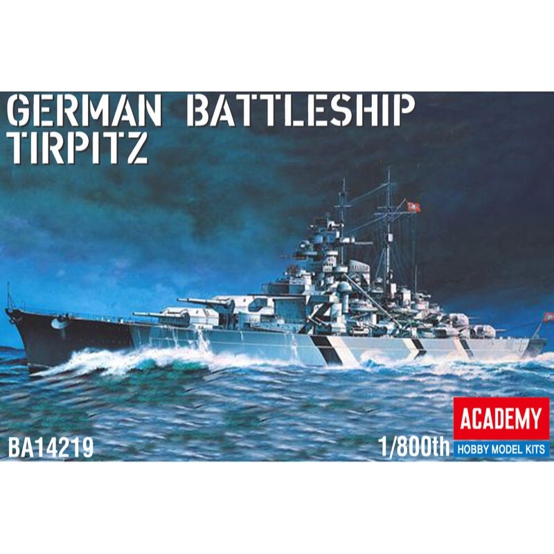 ACADEMY 愛德美 1/800 提皮茲戰艦 GERMAN BATTLESHIP TIRPITZ (STATIC)-細節圖2
