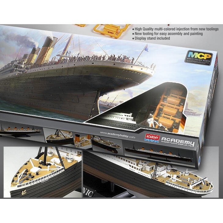 ACADEMY 愛德美 1/700 R.M.S. TITANIC 鐵達尼號世紀紀念版 MCP 免上色版-細節圖3