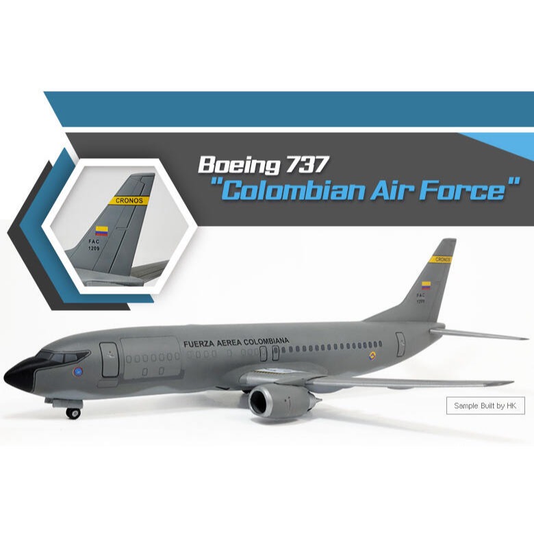 ACADEMY 愛德美 1/144 Boeing 737 ＂Colombian Air Force＂波音 哥倫比亞空軍-細節圖2